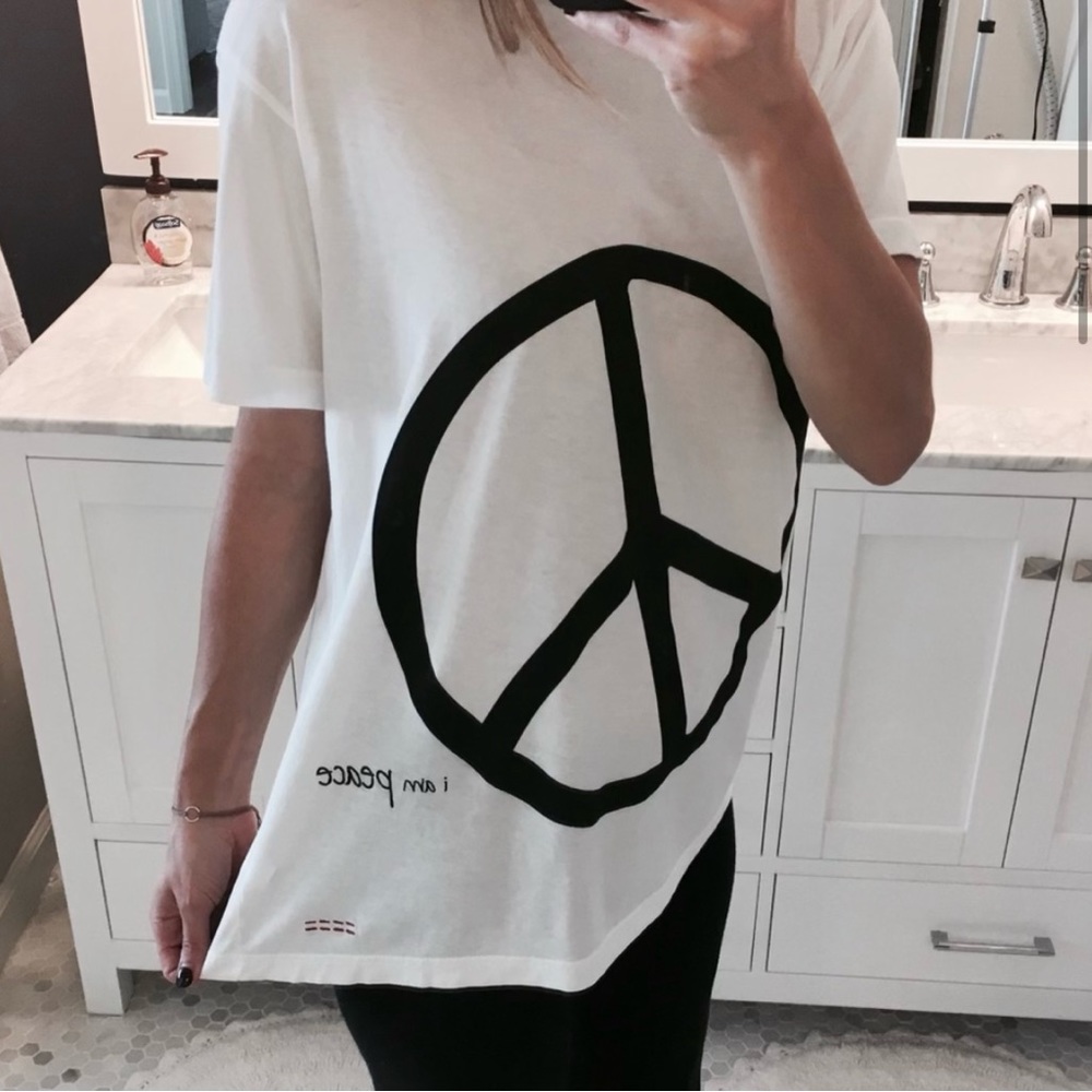 Peace love world t shirt - Picture 7 of 8